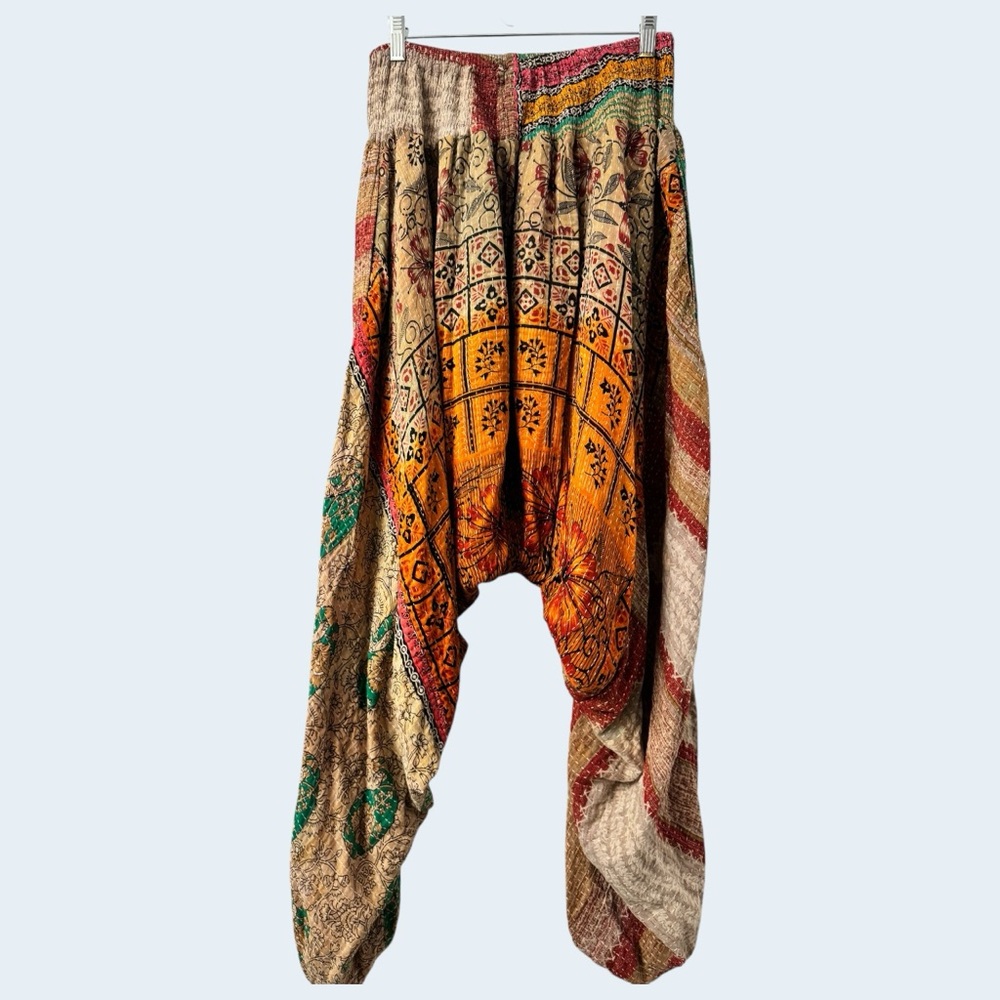 Beautiful Bohemian Kantha Bae everyday harem pants. OG without tie. - Picture 2 of 4